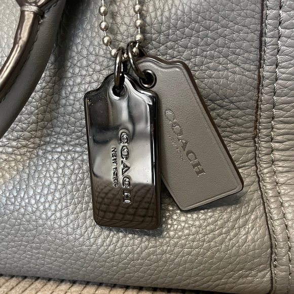 Coach Swagger Gray Leather Satchel with Gunmetal 2 hang tags  No: J1821-34408 - Picture 5 of 13